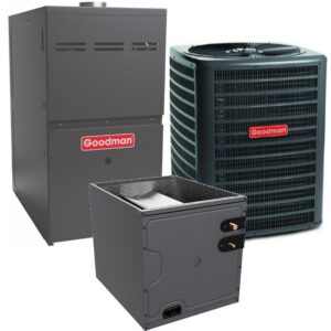3 Ton 15 SEER Goodman AC/ 80% 80,000 BTU Gas Furnace System -R32